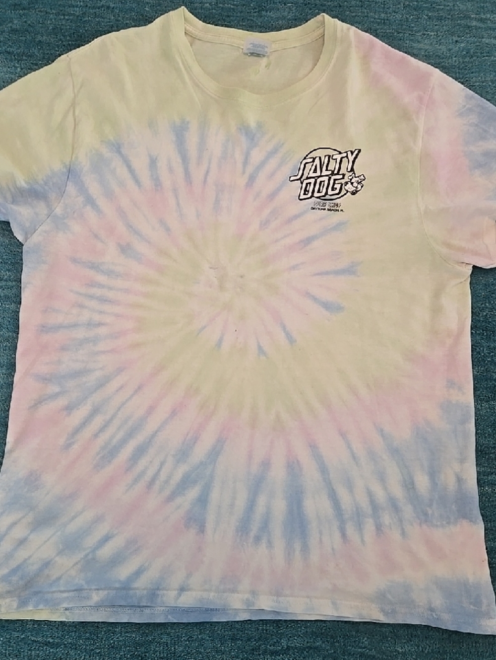 Mad Dog Surf Shop Tie-Dye Short Sleeve Tee - Multicolor
